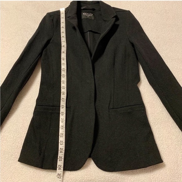 Athleta Venice Textured Blazer Ponte Black Jacket - Picture 8 of 14